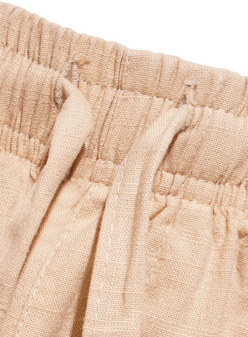 Beige linen Pant - Khotwh